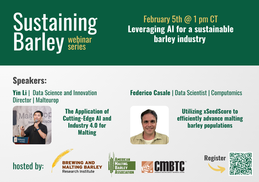 Sustaining Barley Webinar Series | Leveraging AI for a Sustainable Barley Industry